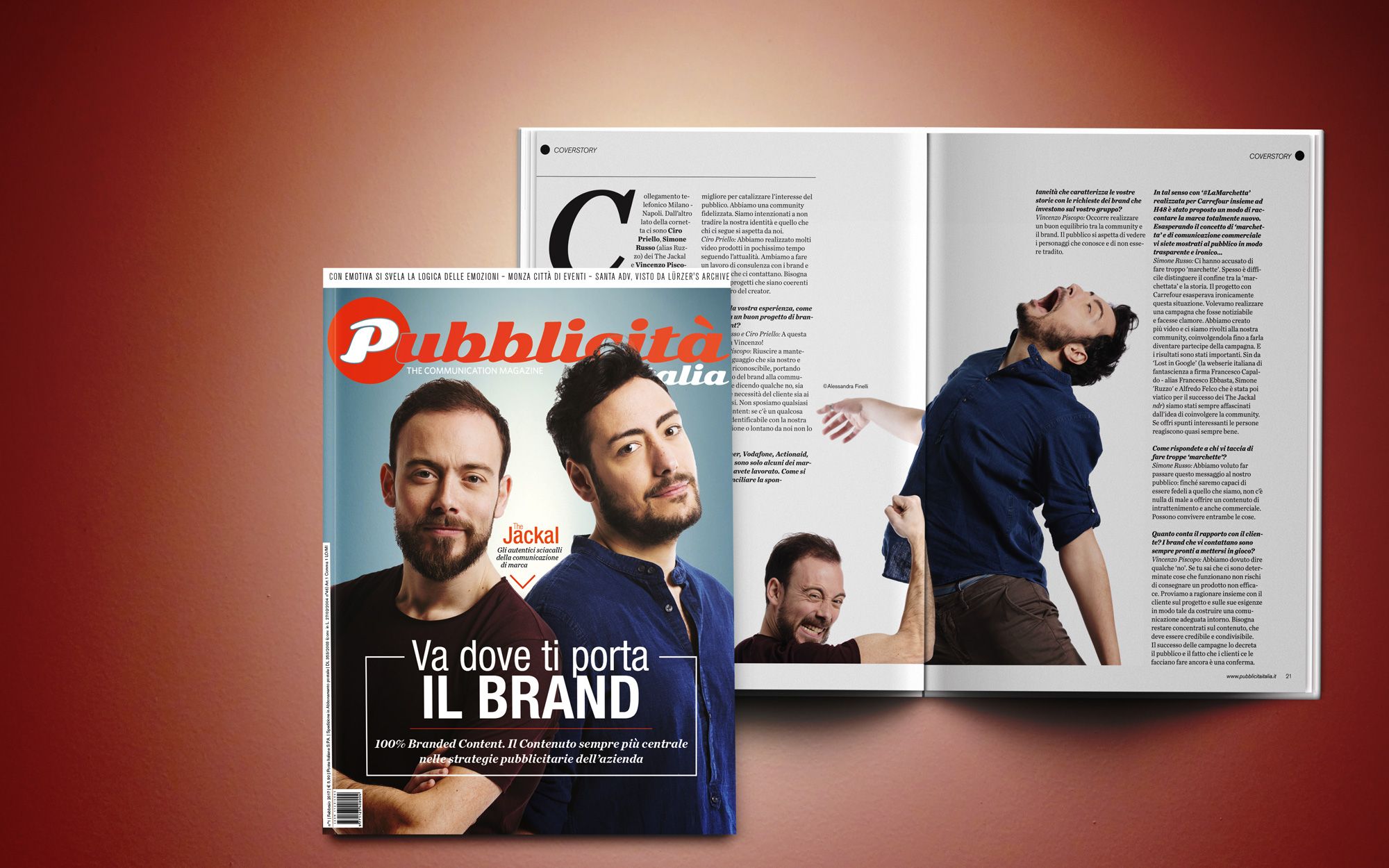 pubblicità italia magazine cover